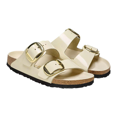 Birkenstock Arizona Big Buckle High-Shine Ecru  1026128 Women's