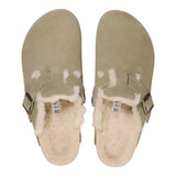 Birkenstock Boston VL Shearling Taupe  1028289 Women's