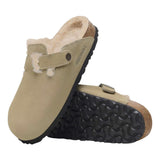Birkenstock Boston VL Shearling Taupe  1028289 Women's