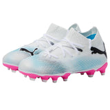 Puma Future 7 Match FG/AG Soccer Cleats White / Bright Pink  107729-01 Pre-School