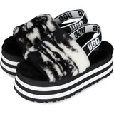 UGG Disco Marble Slide Black/White  1122032-W-BLK Women's