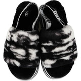 UGG Disco Marble Slide Black/White  1122032-W-BLK Women's
