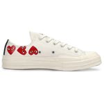 Converse Chuck 70 CDG OX EG Egret/High Risk Red  162975C Men's