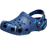 Crocs Classic Marbled Tie-Dye Clog Navy / Multi  206838-4HQ Toddler