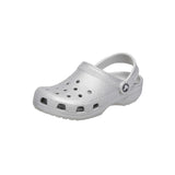 Crocs Classic Glitter Clogs Silver Giltter  206992-0IC Toddler