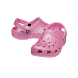 Crocs Crocs Classic Glitter Clogs (Toddler) Pink Tweed Glitter 4 Toddler M Pink Tweed Glitter  206992-6XE Toddler