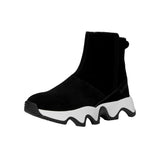 Sorel Kinetic Impact Short Boot Waterproof Black / Sea Salt  2111921-010 Women's