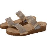 Naot Bianca Beige / Silver Rivets / Mirror Leather  214087 Women's