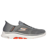 Skechers Go Walk 7 - Free Hand 2-Hands Free Slip-Ins Gray / Orange  216648-GYOR Men's