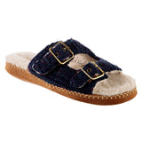 Acorn Camden Double Buckle Slide Navy Blue  22122-477 Women's