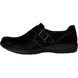 Clarks Carleigh Jazz Loafer Black Nubuck  26179504 Women's