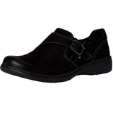 Clarks Carleigh Jazz Loafer Black Nubuck  26179504 Women's