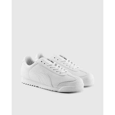 Puma Roma Basic White-Light Gray  354259-14 Grade-School