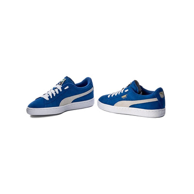 Puma Suede Jr Snorkel Blue-White  355110-02 Grade-School