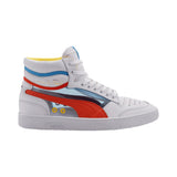 Puma Ralph Sampson Mid Glass White/Hot Coral/Ethereal Blue  371582-02 Men's