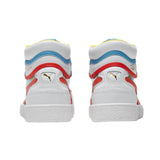 Puma Ralph Sampson Mid Glass White/Hot Coral/Ethereal Blue  371582-02 Men's