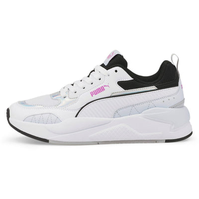 Puma X-ray 2 Square Glow AC Ice-White-Mist-Black-Mauve  383721-02 Grade-School