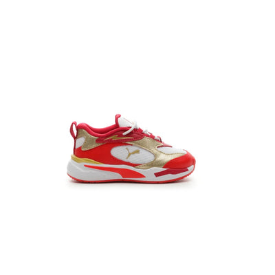 Puma RS-Fast Glitz AC White-Red-Puma Team Gold  384749-01 Toddler