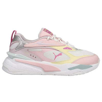 Puma RS-Fast Limits Shiny Jr White-Chalk Pink-Flower  387756-01 Grade-School