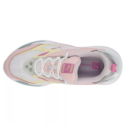 Puma RS-Fast Limits Shiny Jr White-Chalk Pink-Flower  387756-01 Grade-School