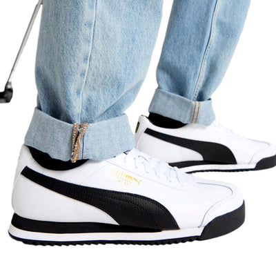Puma Roma 24 Standard Puma White - Puma Black  396868-01 Men's