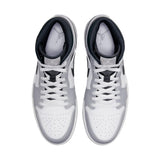 Nike Air Jordan 1 Mid Light Smoke Grey / White - Anthracite  554724-078 Men's