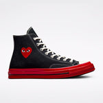 Converse Chuck 70 CDG HI Black/Red-Egret  A01793C Men's