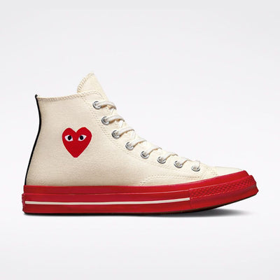 Converse Chuck 70 CDG Hi Pristine/Red/Egret  A01794C Men's