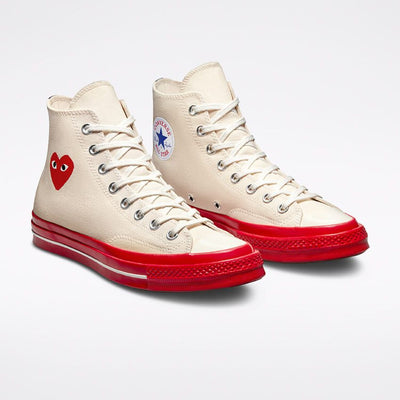 Converse Chuck 70 CDG Hi Pristine/Red/Egret  A01794C Men's