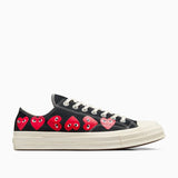 Converse Chuck 70 CDG OX Black/High Risk Red/Egret  A08149C Men's