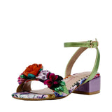 Betsey Johnson Darcy Heeled Sandal Pale Pink Floral  BK-DARCY Pre-School