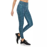 Nike One Leopard Tight Fit Leggings Cerulean Blue  CK3072-424 Women's