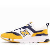 New Balance 997 White/Navy-Yellow  CM997HBY Men's