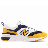 New Balance 997 White/Navy-Yellow  CM997HBY Men's