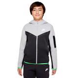 Nike Sportswear Tech Fleece Full Zip Hoodie Light Smoke Grey/Anthracite/Sail  CU9223-078 Grade-School