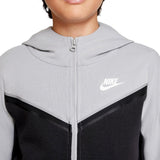 Nike Sportswear Tech Fleece Full Zip Hoodie Light Smoke Grey/Anthracite/Sail  CU9223-078 Grade-School