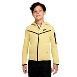 Nike Sportswear Tech Fleece Full Zip Hoodie Saturn Gold/Black  CU9223-700 Grade-School