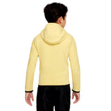Nike Sportswear Tech Fleece Full Zip Hoodie Saturn Gold/Black  CU9223-700 Grade-School