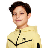 Nike Sportswear Tech Fleece Full Zip Hoodie Saturn Gold/Black  CU9223-700 Grade-School