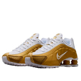 Nike Shox R4 Metallic Gold / Metallic Gold  CW2626-700 Grade-School