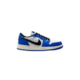 Nike Air Jordan 1 Retro Low OG White/Black-Game Royal-Sail  CZ0858-140 Grade-School