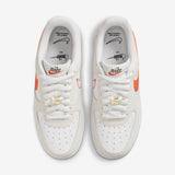 Nike Air Force 1 '07 SE White/Orange-Summit White-Sail  DA8302-101 Women's