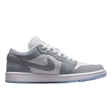 Nike Air Jordan 1 Low White/Wolf Grey-Aluminum  DC0774-105 Women's