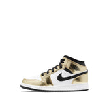 Nike Air Jordan 1 Mid SE Metallic Gold / Black - White  DC1420-700 Grade-School