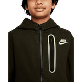 Nike Sportswear Tech Fleece Full Zip Hoodie Green/Black  DJ5494-355 Grade-School