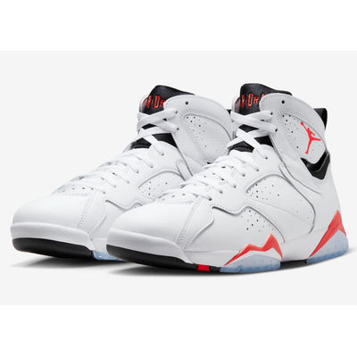 Nike Air Jordan 7 Retro White/Crimson-Black  DQ6040-160 Grade-School