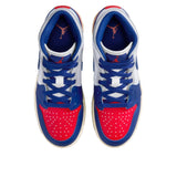 Nike Air Jordan 1 Mid White / Deep Royal Blue  DQ8423-102 Grade-School