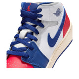 Nike Air Jordan 1 Mid White / Deep Royal Blue  DQ8423-102 Grade-School