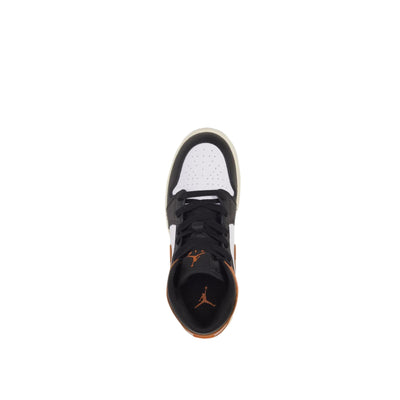 Nike Air Jordan 1 Mid Starfish / Black - White - Sail  DQ8423-801 Grade-School
