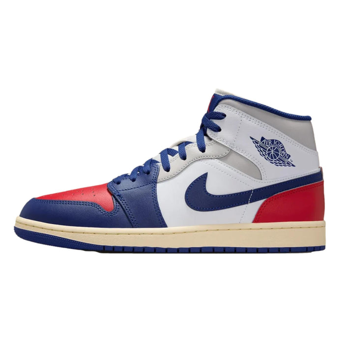 Nike Air Jordan 1 Mid White / Deep Royal Blue  DQ8426-102 Men's
